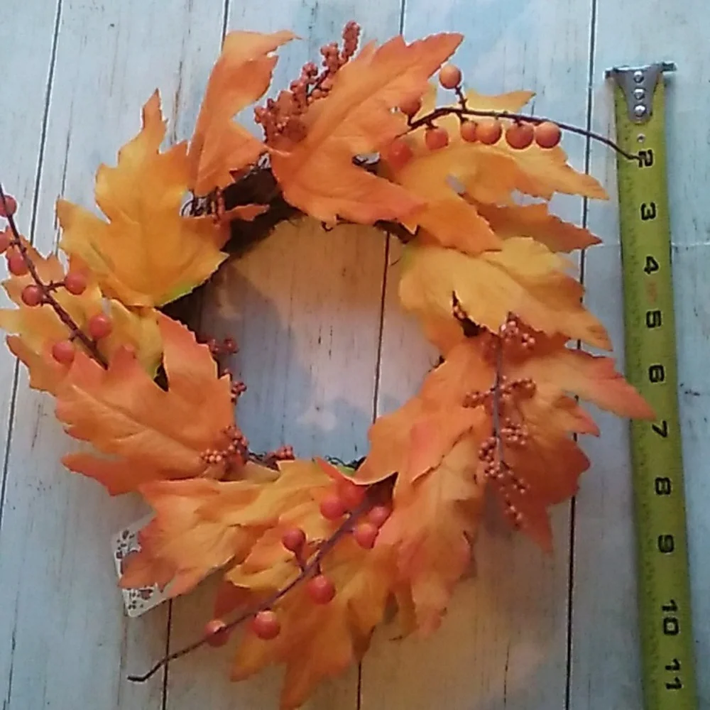 Fall leaves Floral Autumn Thanksgiving Wreath